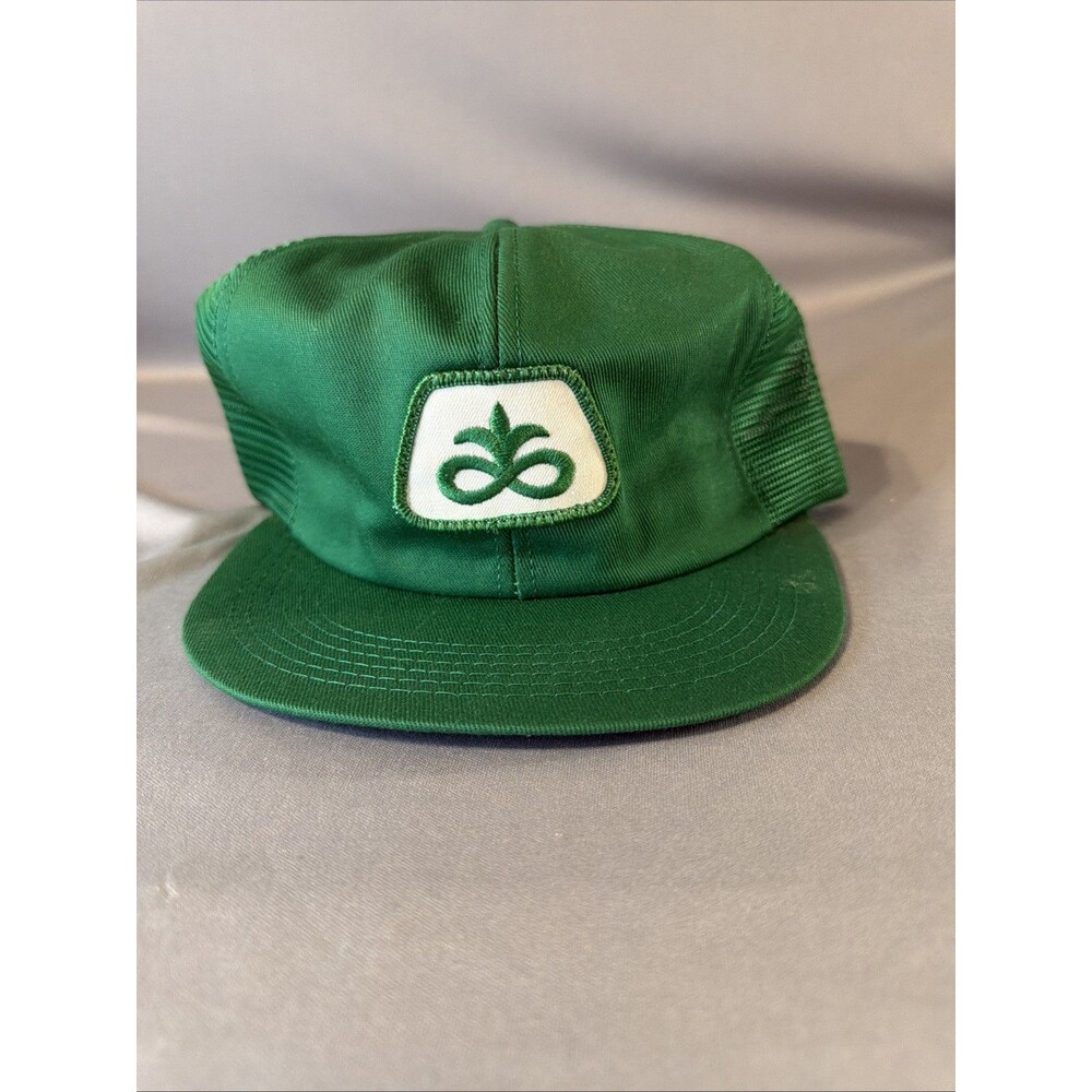 Vintage K Brand Pioneer Seeds Snapback Hat Mesh Hat Trucker Farm Agriculture USA